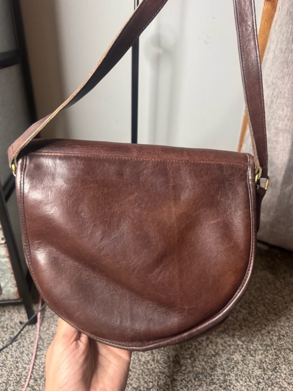 Coach vintage Classic Brown Leather Saddle Bag - Picture 2 of 6